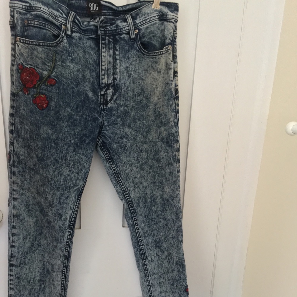 BDG Men’s Acid Wash Skinny Jeans